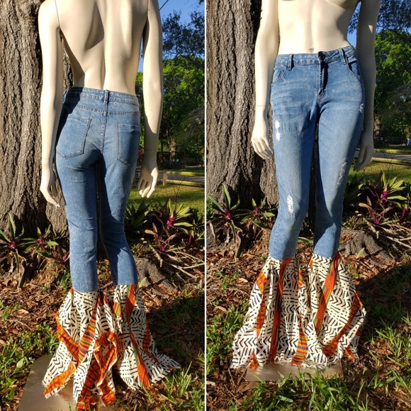 Denim - SOLD Repurposed Denim into Bell Bottoms